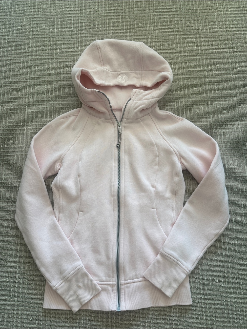 lululemon athletica Light Pink Hooded Zip Jacket